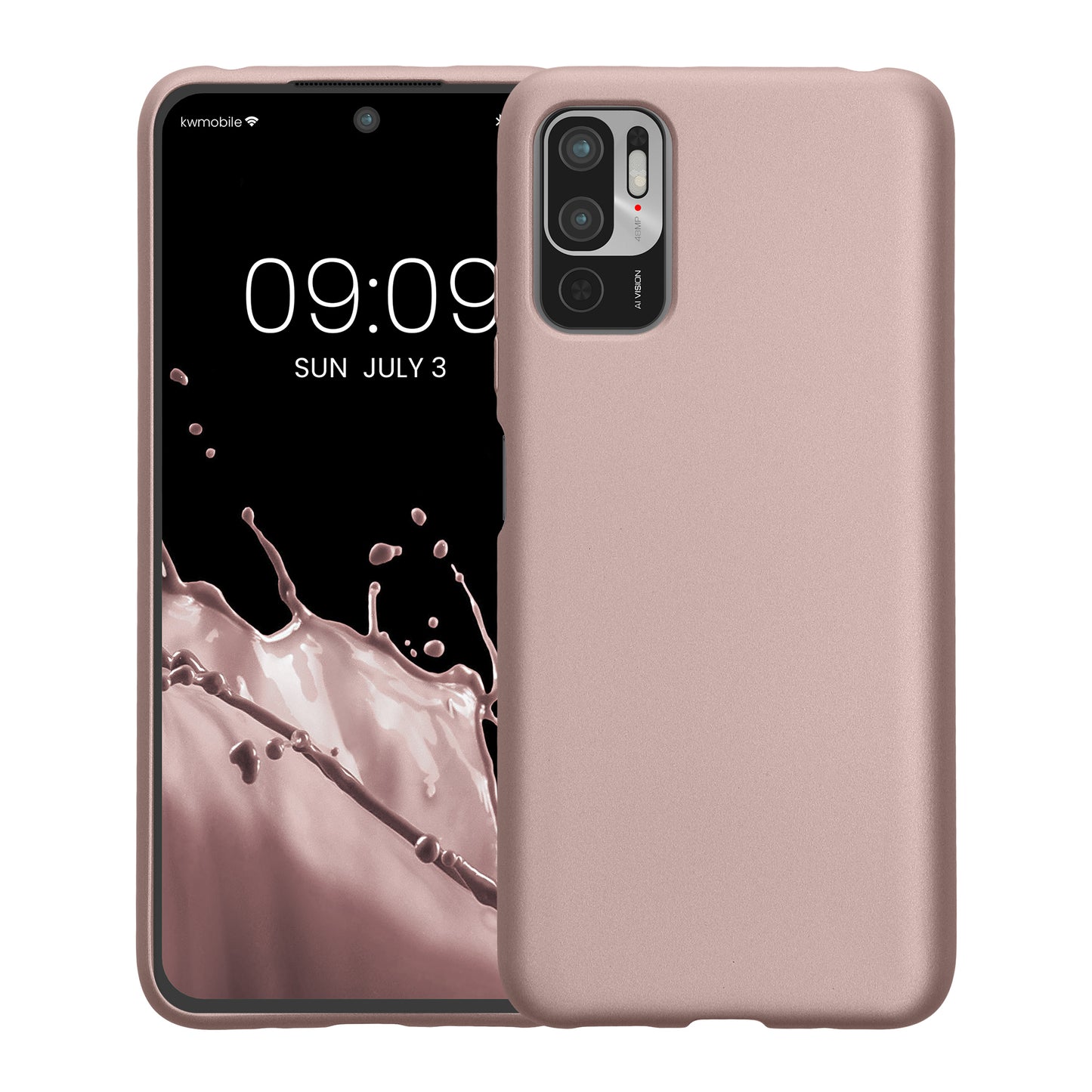 Xiaomi Redmi Note 10 5G Silikon Handyhülle Metallic
