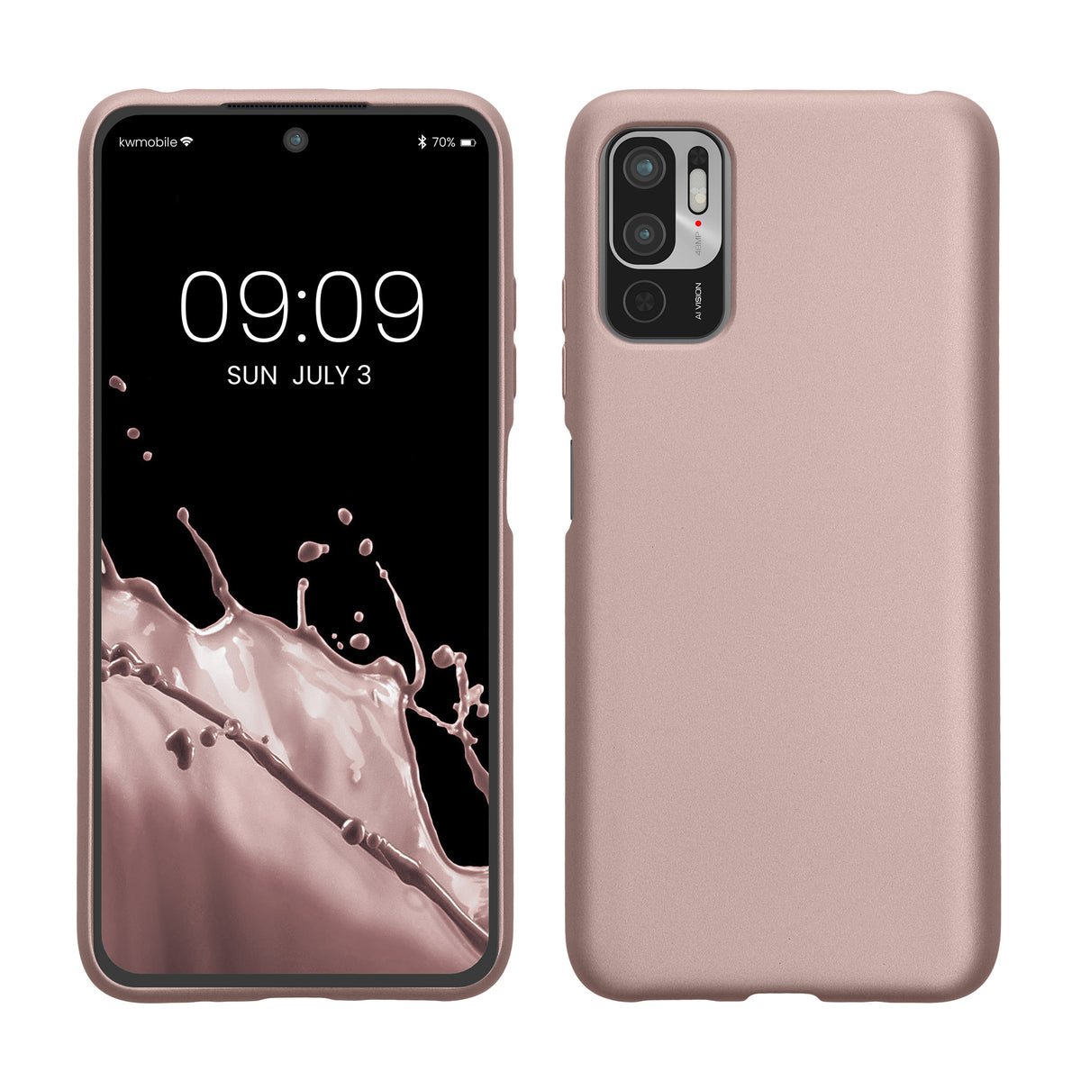 Xiaomi Redmi Note 10 5G Silikon Handyhülle Metallic