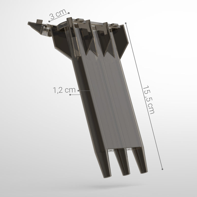Dart Case für 3 Dartpfeile transparente Halterung