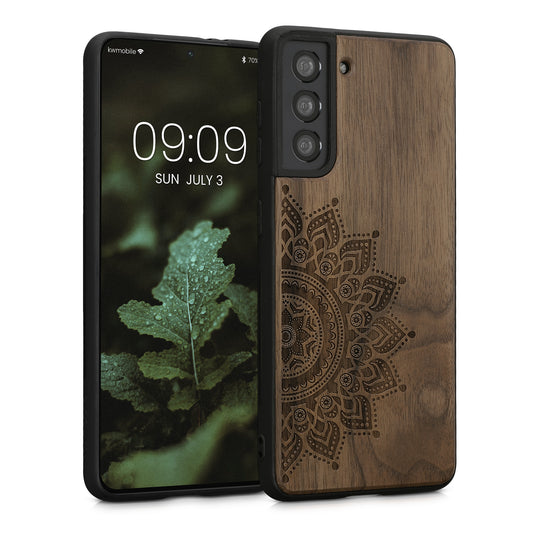 kwmobile Handyhülle für Samsung Galaxy S21 Case mit TPU Bumper Stoßfestes Hardcase Schutzhülle Cover
