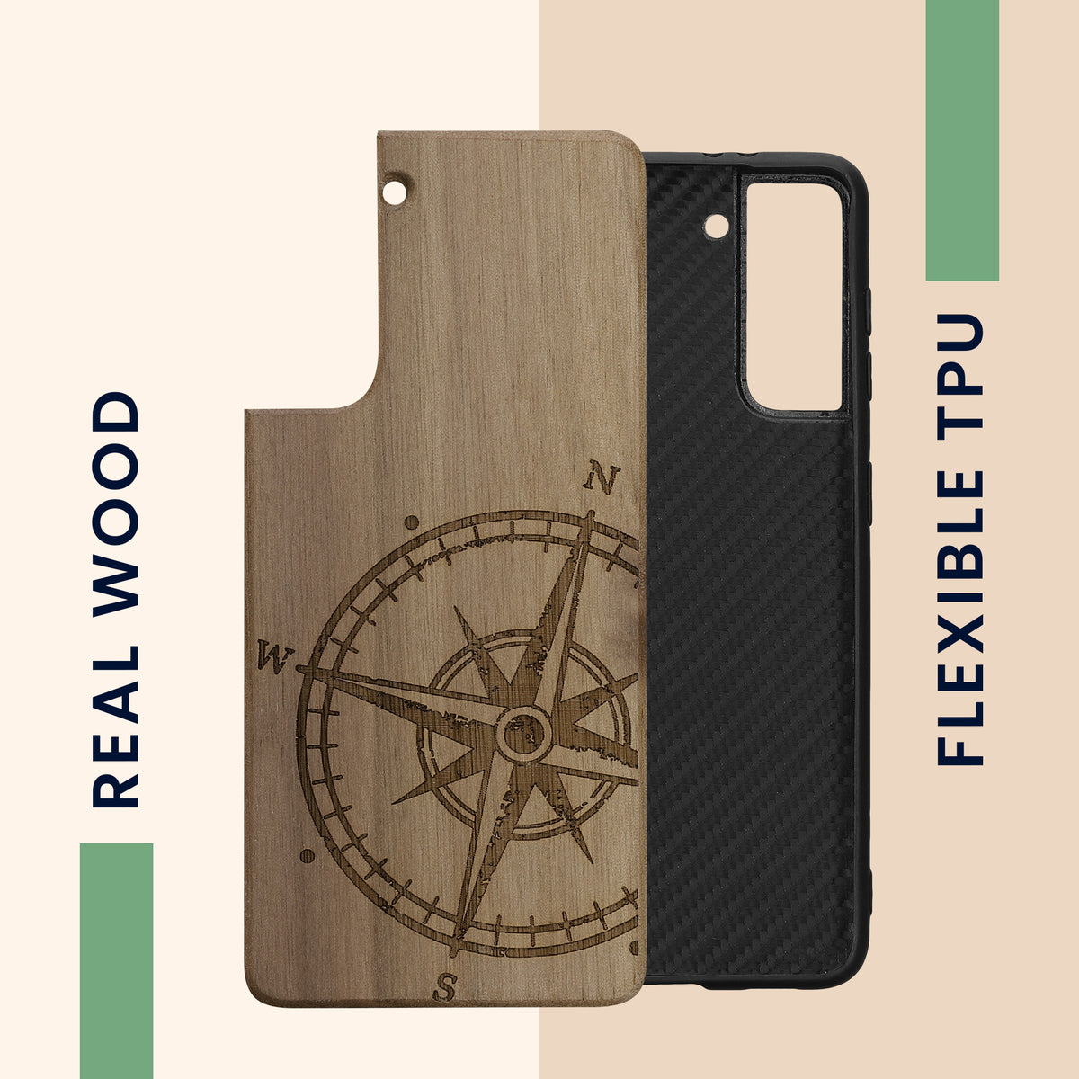 Samsung Galaxy S21 stoßfestes Hardcase mit TPU Bumper