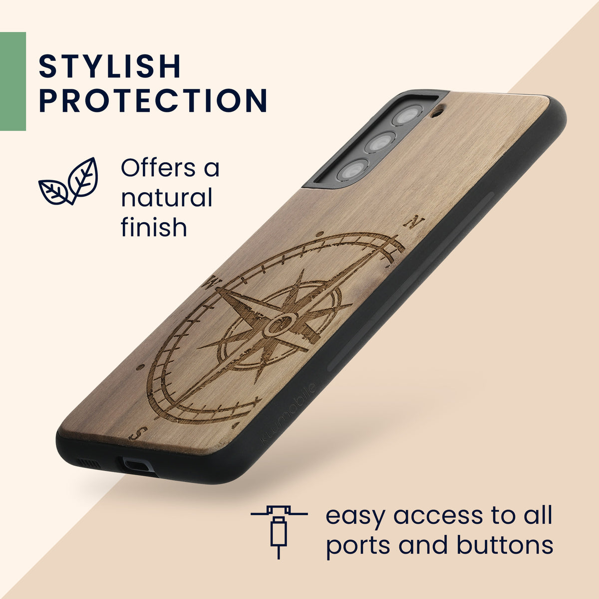Samsung Galaxy S21 stoßfestes Hardcase mit TPU Bumper