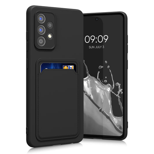 kwmobile Handyhülle für Samsung Galaxy A52 / A52 5G / A52s 5G Hülle mit Kartenfach - Schutzhülle Cover