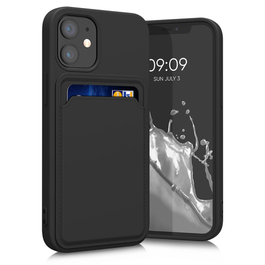 kwmobile Handyhülle für Apple iPhone 12 mini Hülle mit Kartenfach - Schutzhülle Cover