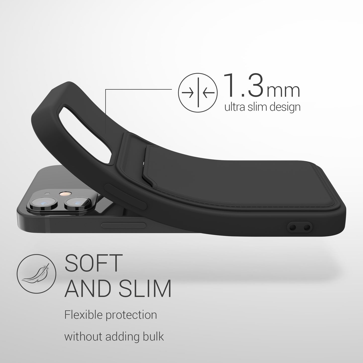 iPhone 12 mini Handyhülle mit Kartenfach
