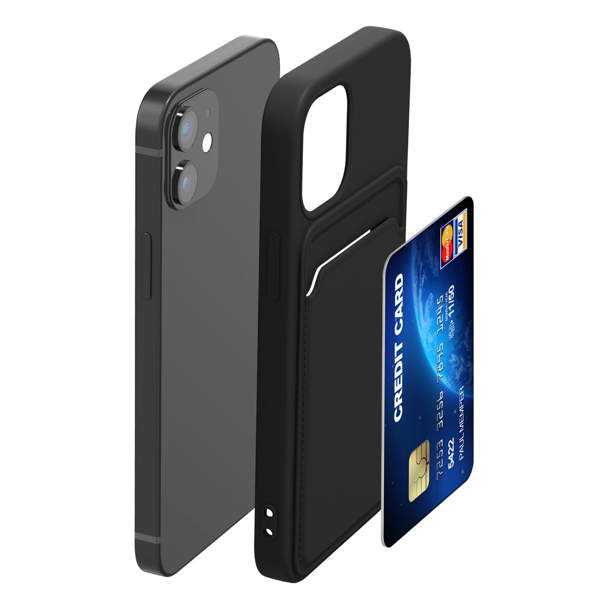 iPhone 12 mini Handyhülle mit Kartenfach