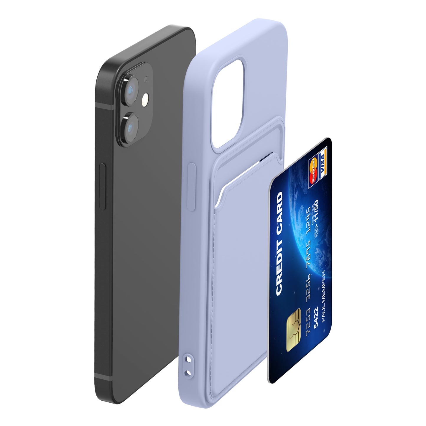 iPhone 12 mini Handyhülle mit Kartenfach