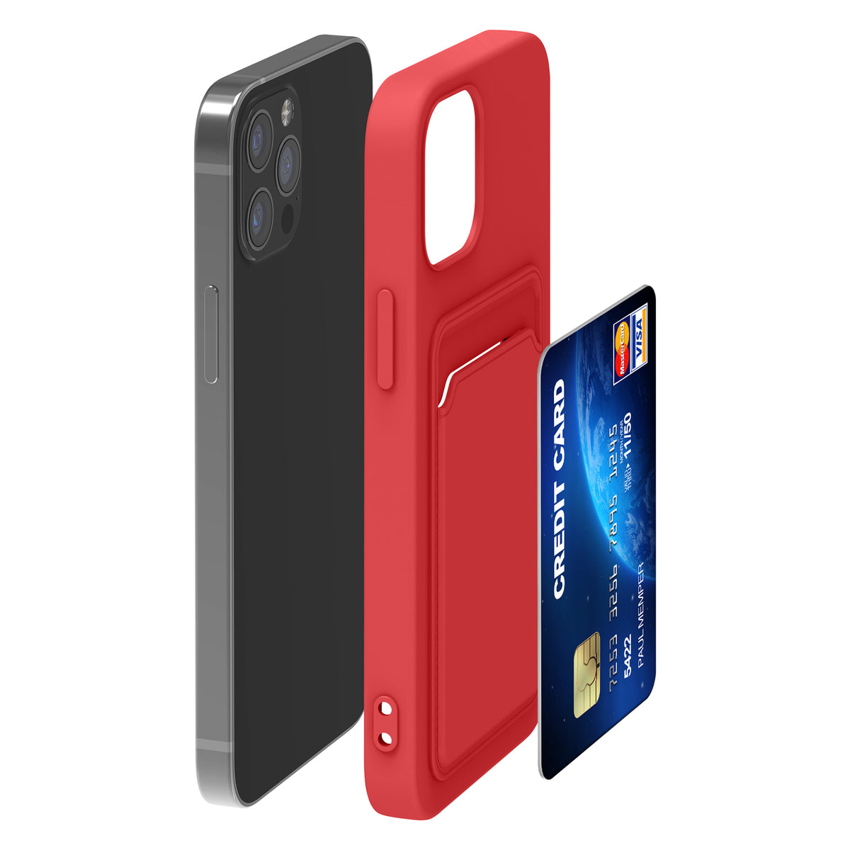 iPhone 12 / iPhone 12 Pro Handyhülle mit Kartenfach