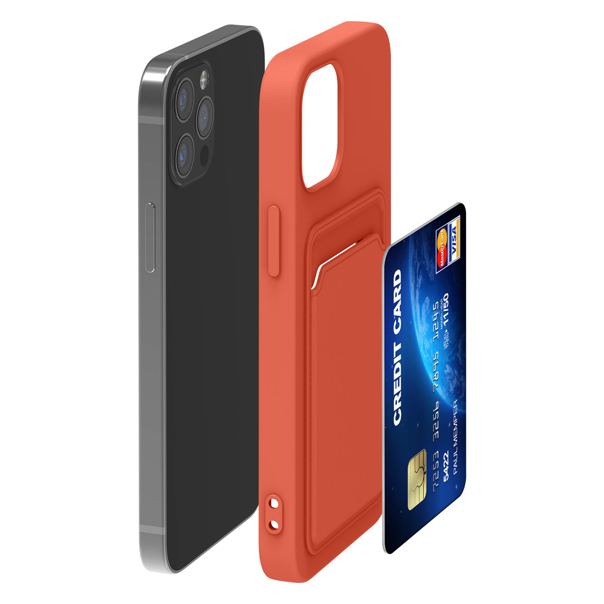 iPhone 12 / iPhone 12 Pro Handyhülle mit Kartenfach