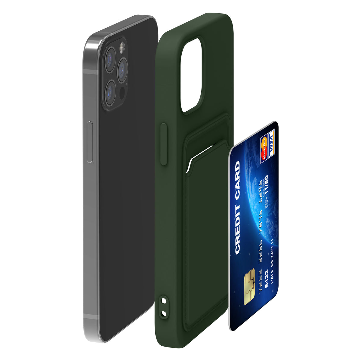 iPhone 12 / iPhone 12 Pro Handyhülle mit Kartenfach