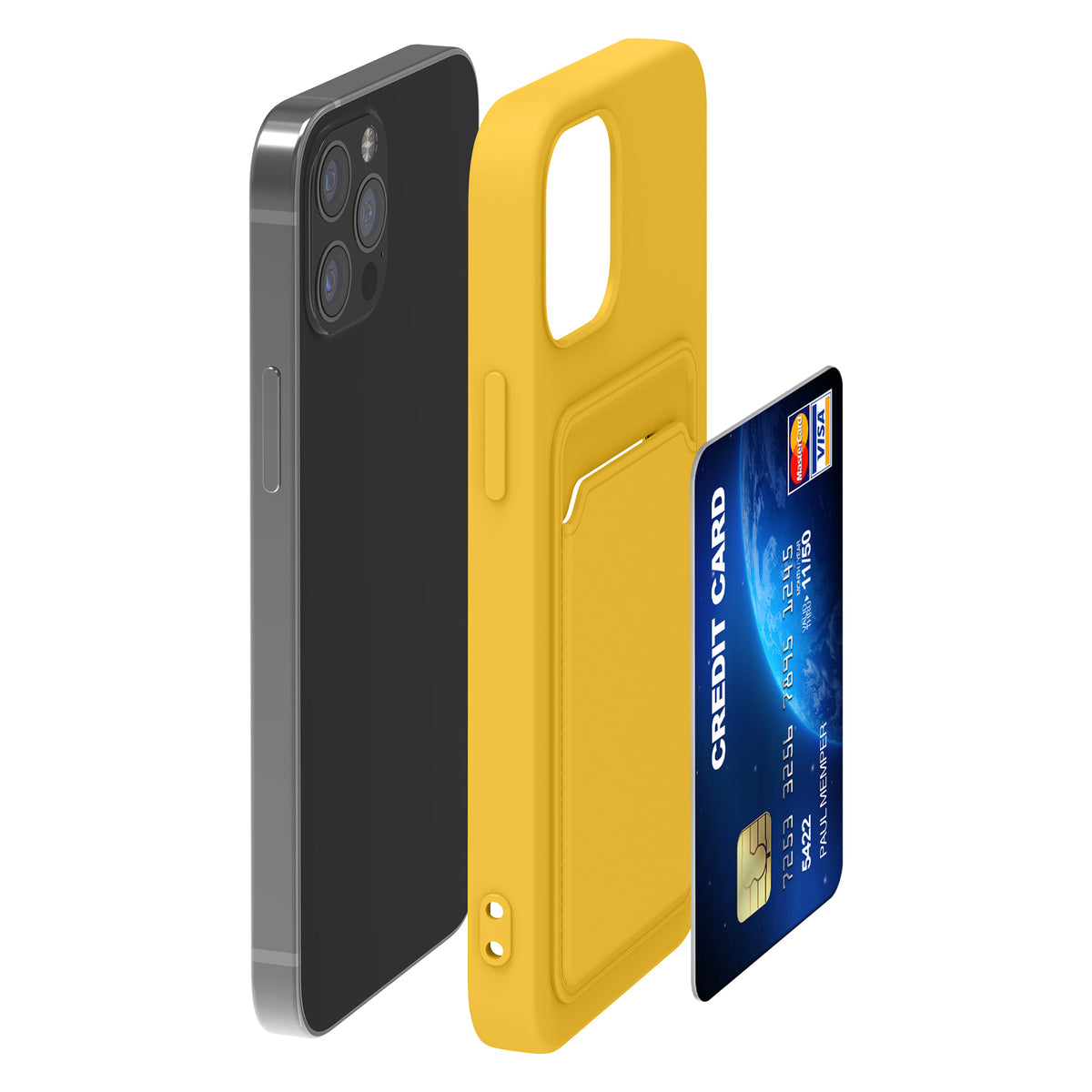 iPhone 12 / iPhone 12 Pro Handyhülle mit Kartenfach