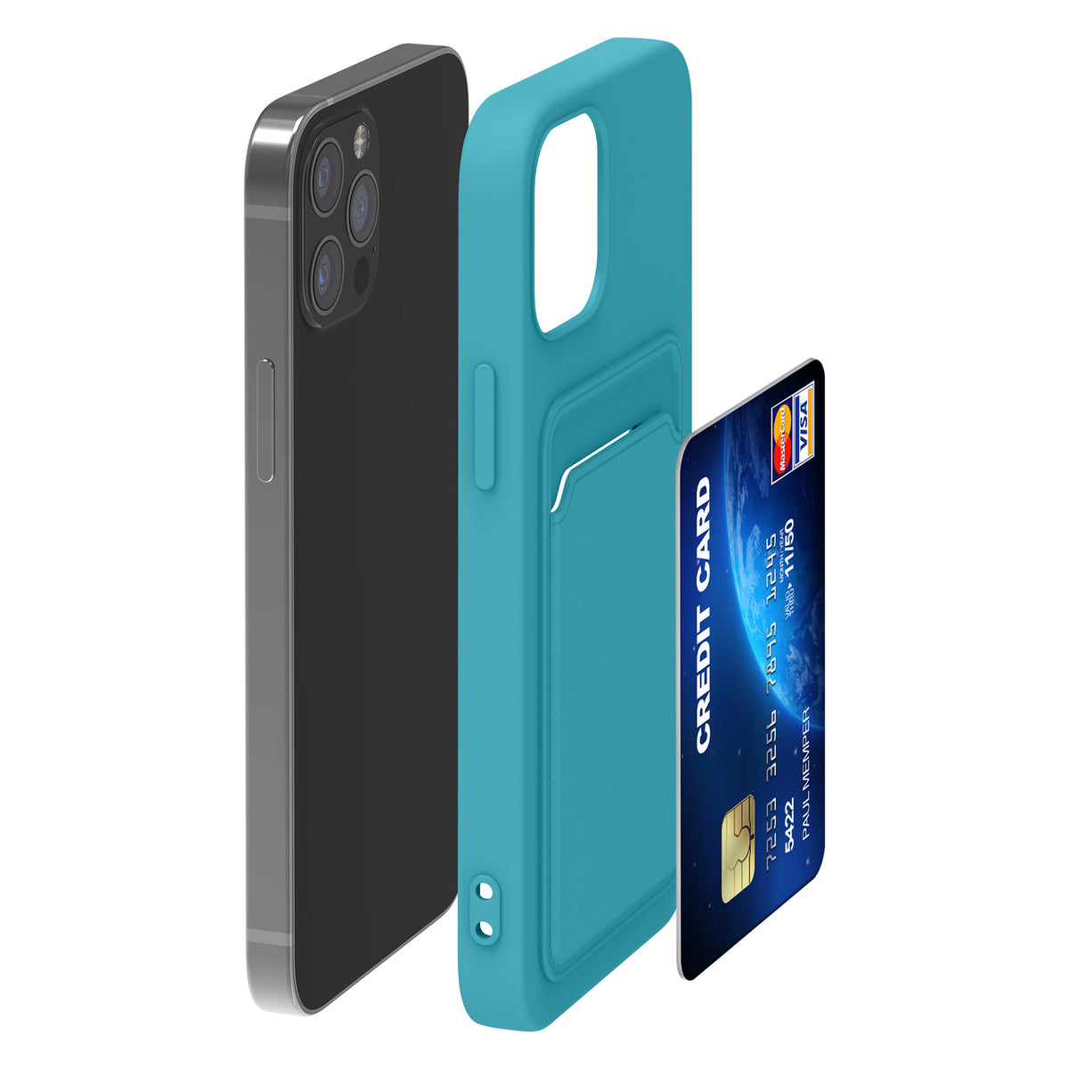iPhone 12 / iPhone 12 Pro Handyhülle mit Kartenfach