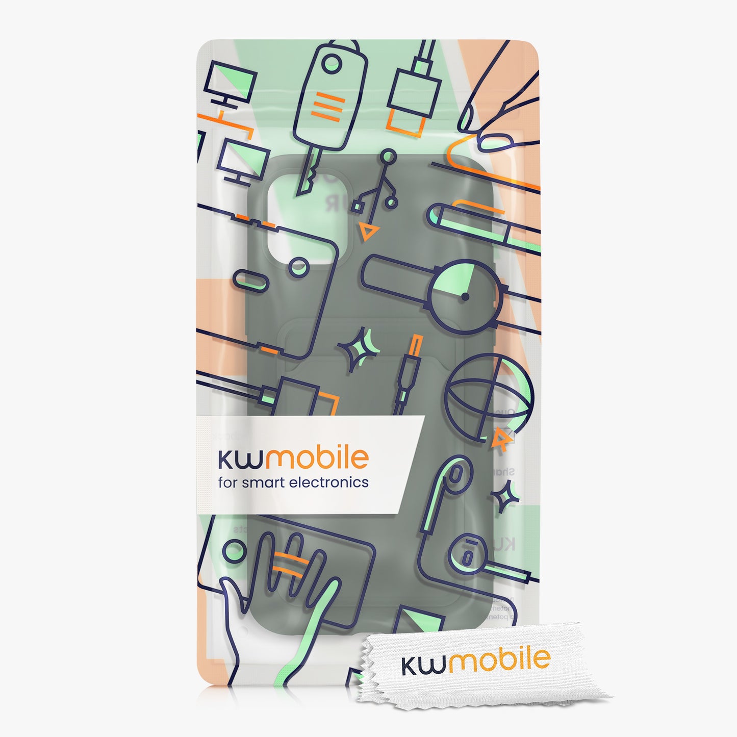 iPhone 11 Handyhülle mit Kartenfach Silikon Matt