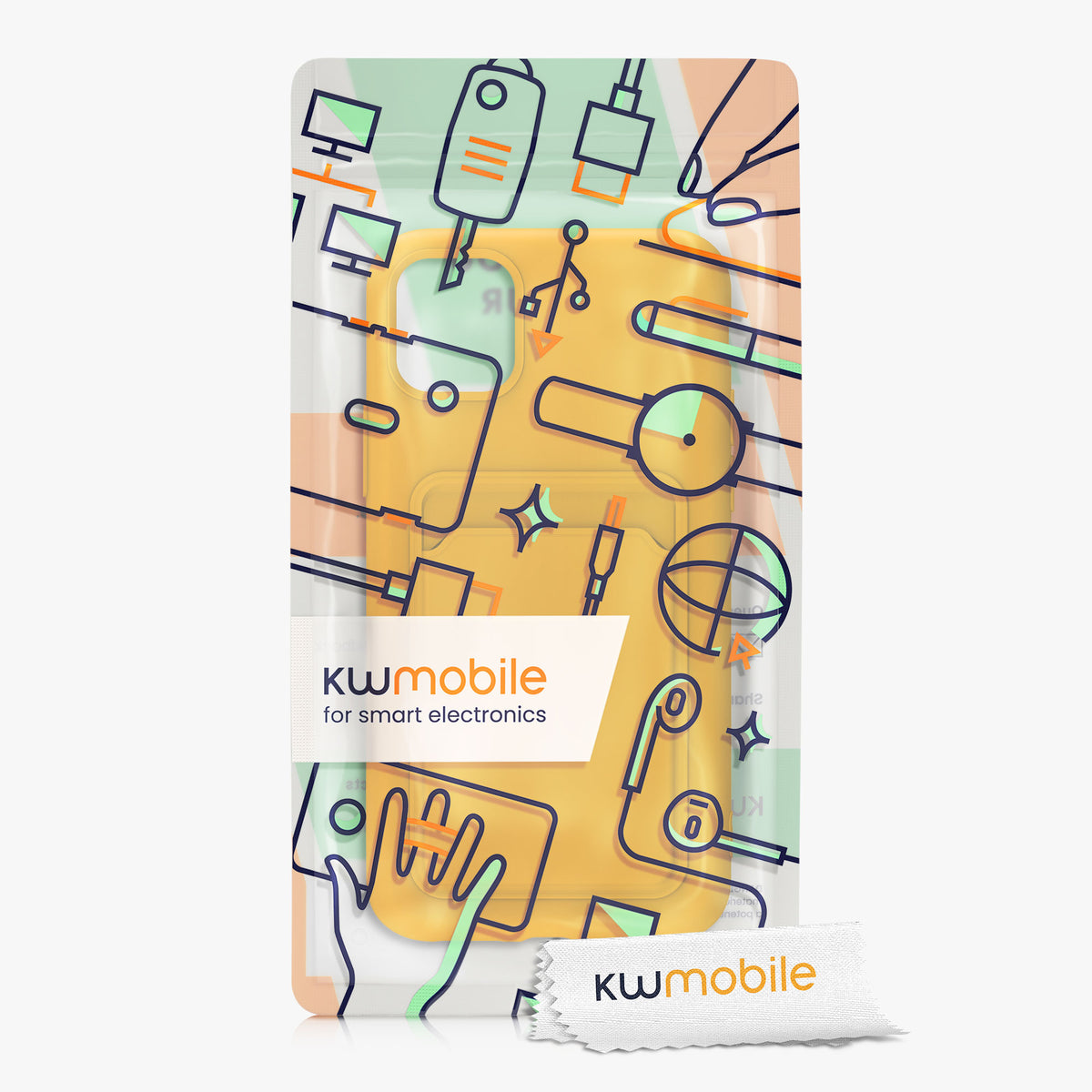 iPhone 11 Handyhülle mit Kartenfach Silikon Matt