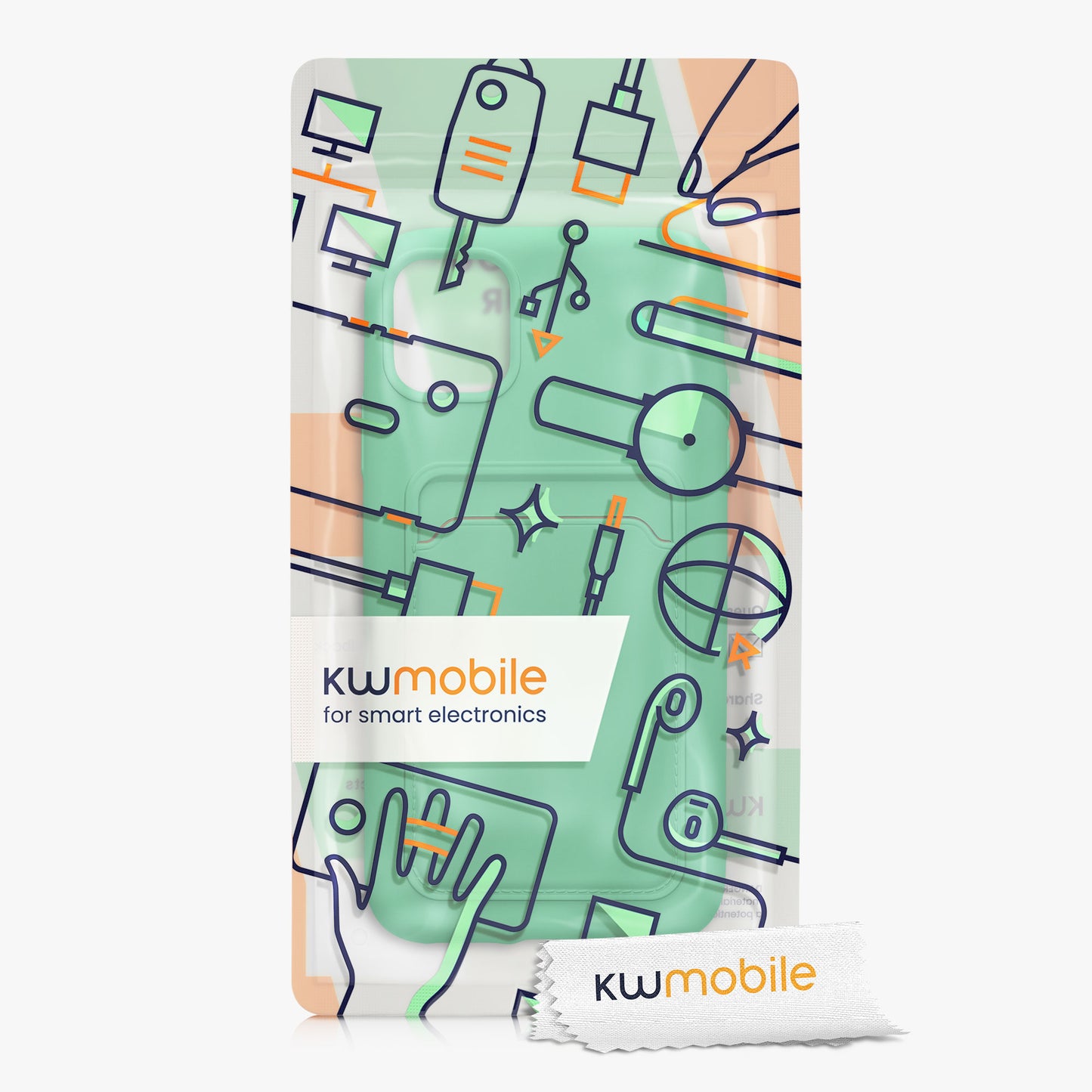 iPhone 11 Handyhülle mit Kartenfach Silikon Matt