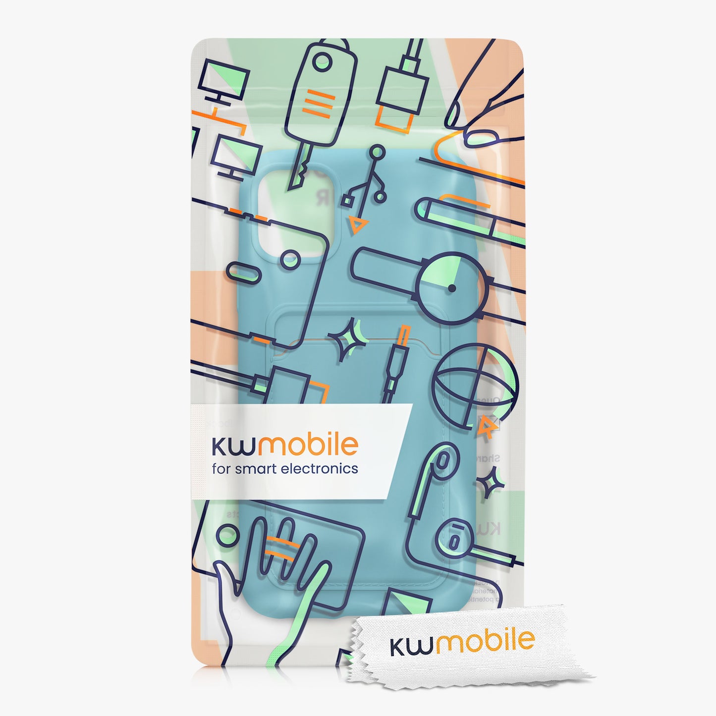 iPhone 11 Handyhülle mit Kartenfach Silikon Matt
