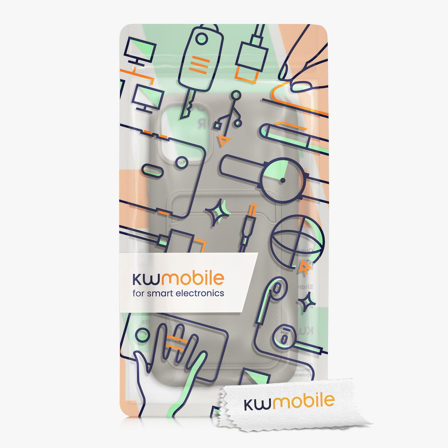 iPhone 11 Handyhülle mit Kartenfach Silikon Matt