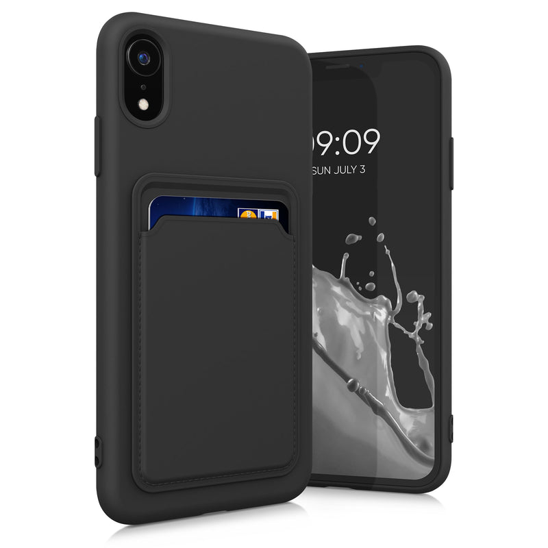 kwmobile Handyhülle für Apple iPhone XR Hülle mit Kartenfach - Schutzhülle Cover