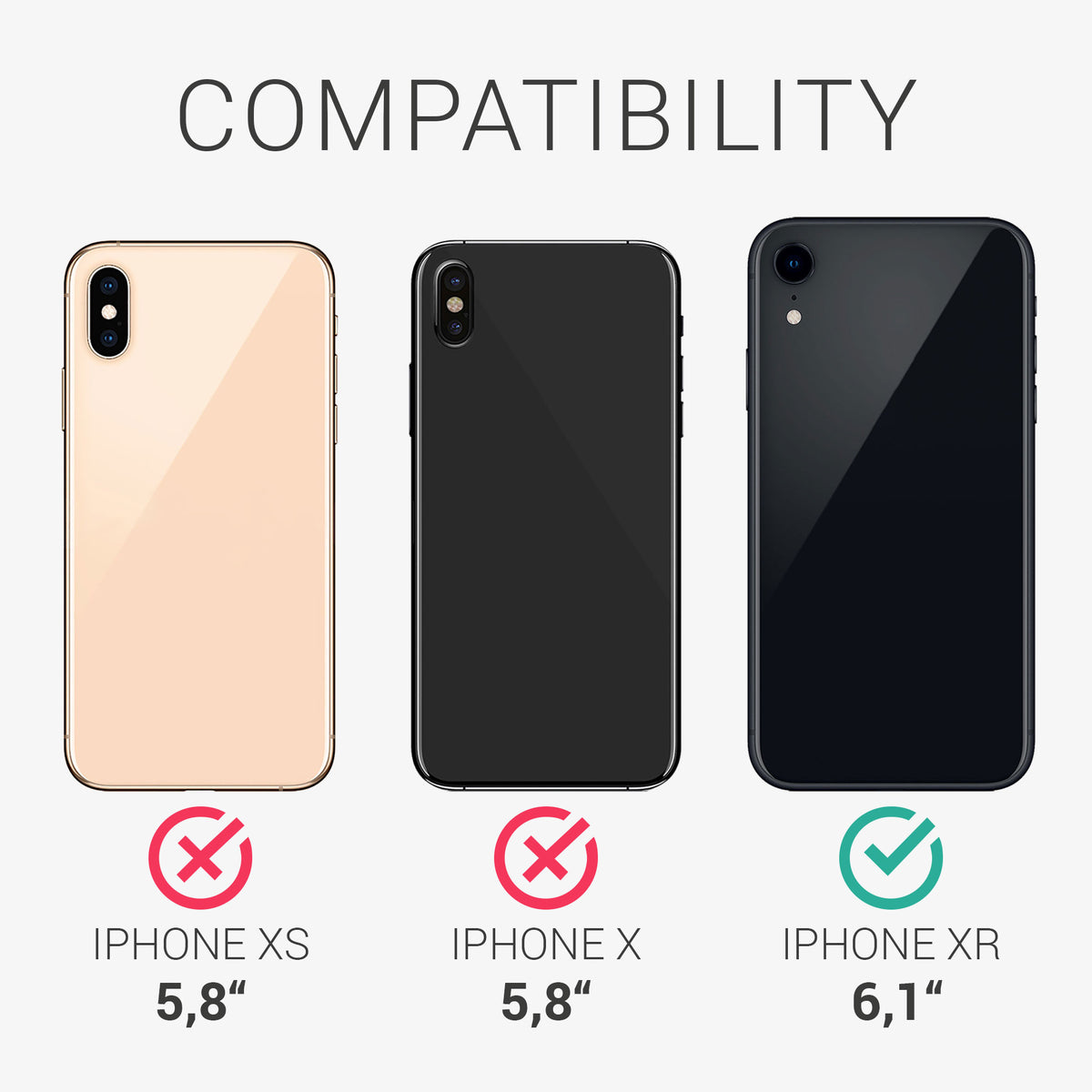 kwmobile Handyhülle für Apple iPhone XR Hülle mit Kartenfach - Schutzhülle Cover