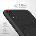 kwmobile Handyhülle für Apple iPhone XR Hülle mit Kartenfach - Schutzhülle Cover