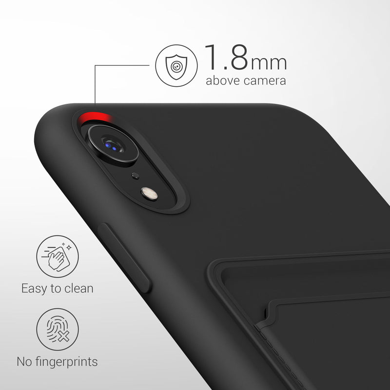 kwmobile Handyhülle für Apple iPhone XR Hülle mit Kartenfach - Schutzhülle Cover