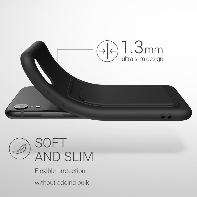 kwmobile Handyhülle für Apple iPhone XR Hülle mit Kartenfach - Schutzhülle Cover