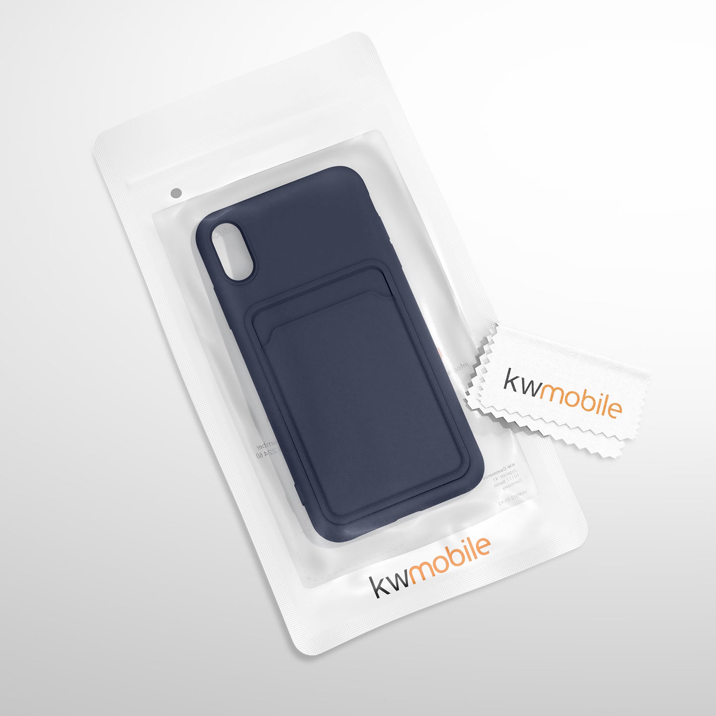 kwmobile Handyhülle für Apple iPhone XR Hülle mit Kartenfach - Schutzhülle Cover