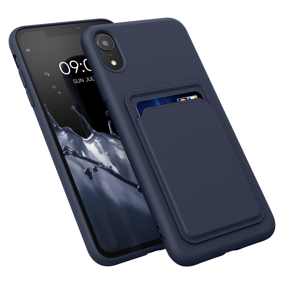 kwmobile Handyhülle für Apple iPhone XR Hülle mit Kartenfach - Schutzhülle Cover