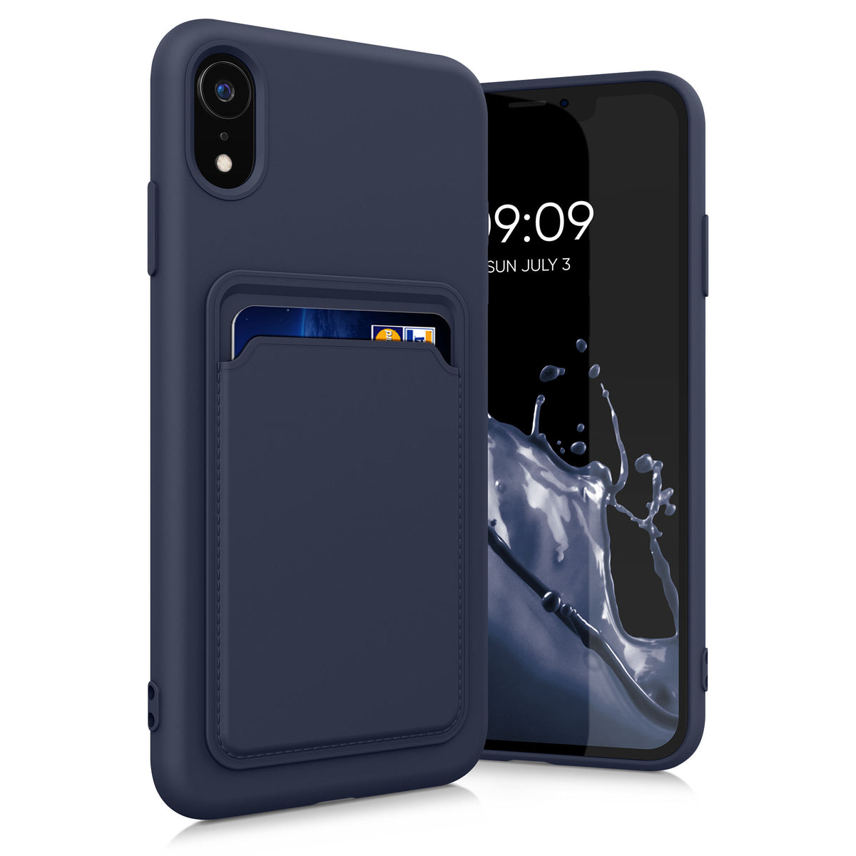 kwmobile Handyhülle für Apple iPhone XR Hülle mit Kartenfach - Schutzhülle Cover