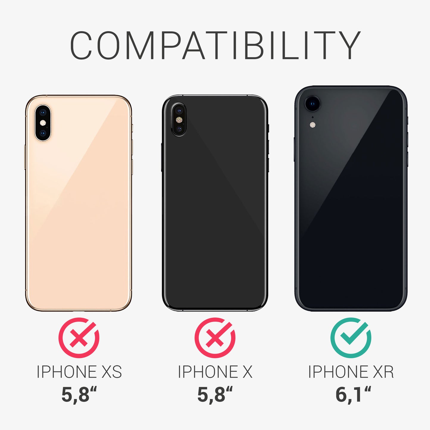 kwmobile Handyhülle für Apple iPhone XR Hülle mit Kartenfach - Schutzhülle Cover