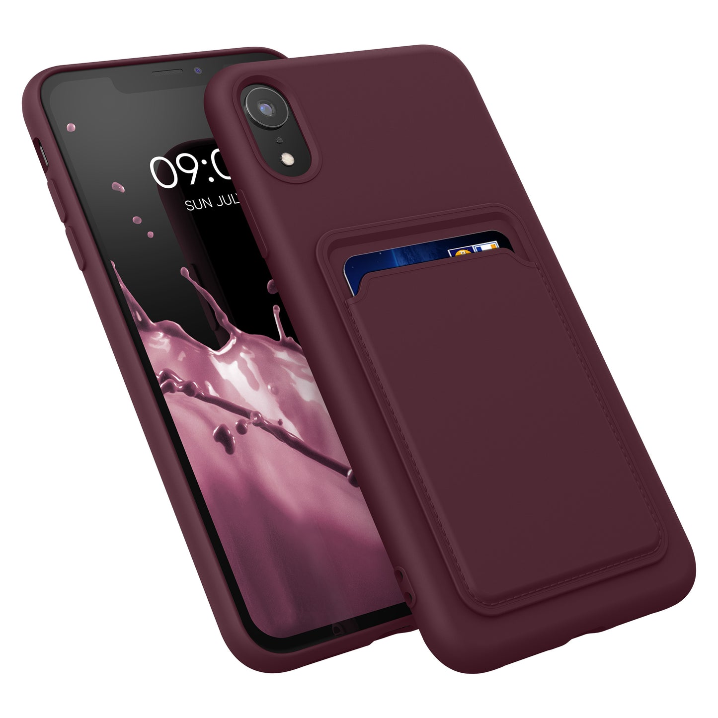 kwmobile Handyhülle für Apple iPhone XR Hülle mit Kartenfach - Schutzhülle Cover
