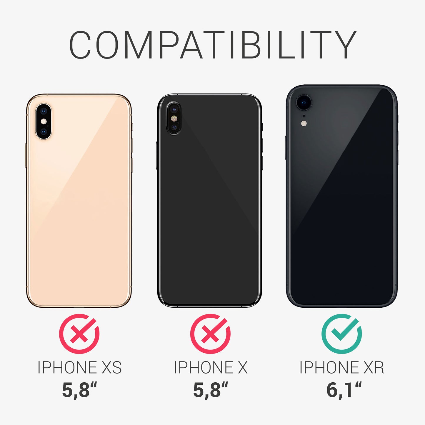 kwmobile Handyhülle für Apple iPhone XR Hülle mit Kartenfach - Schutzhülle Cover