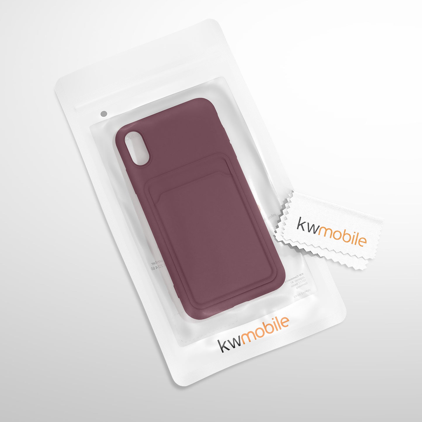 kwmobile Handyhülle für Apple iPhone XR Hülle mit Kartenfach - Schutzhülle Cover