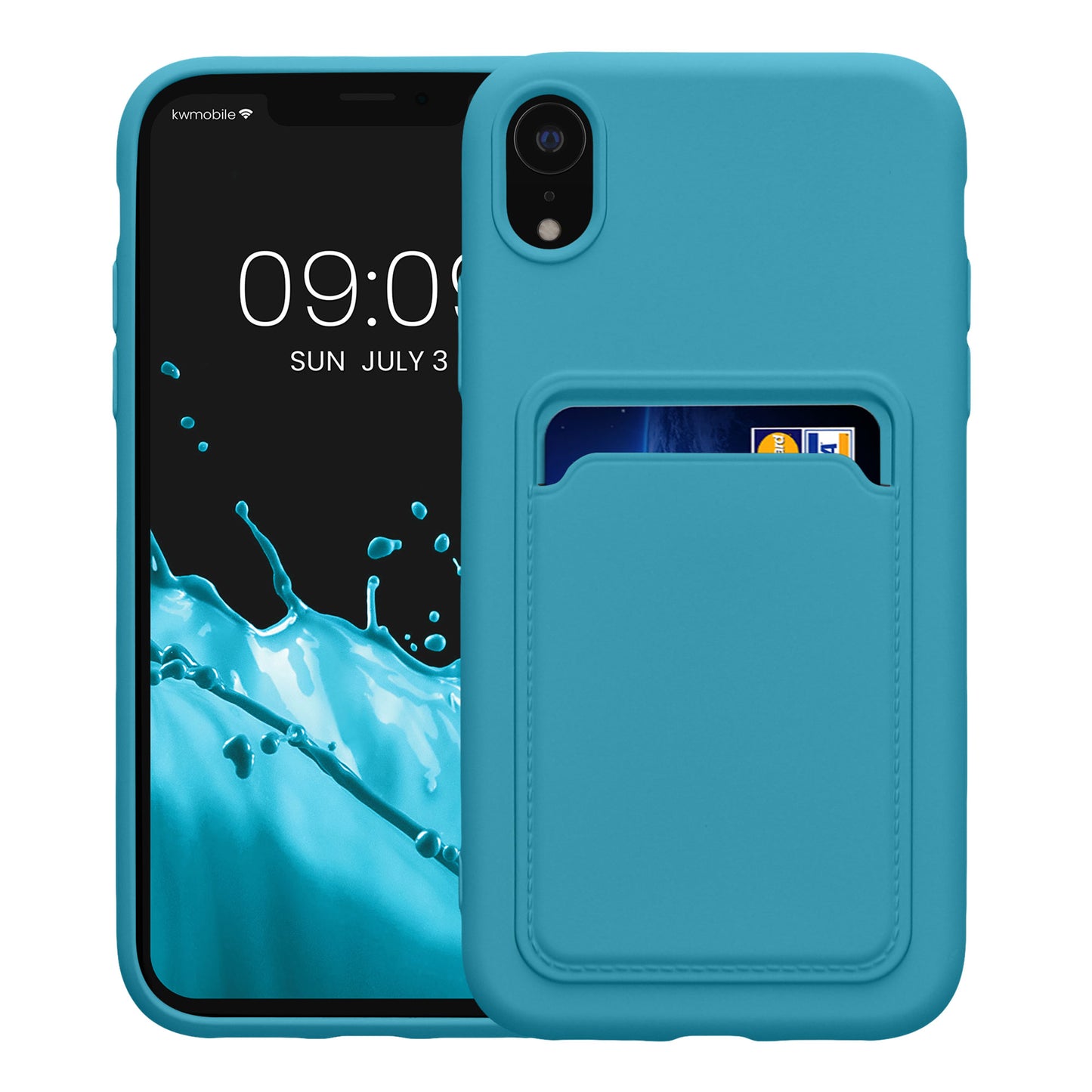 kwmobile Handyhülle für Apple iPhone XR Hülle mit Kartenfach - Schutzhülle Cover