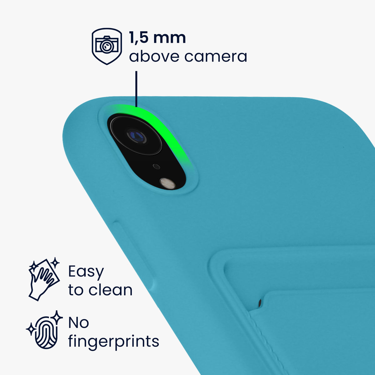 kwmobile Handyhülle für Apple iPhone XR Hülle mit Kartenfach - Schutzhülle Cover