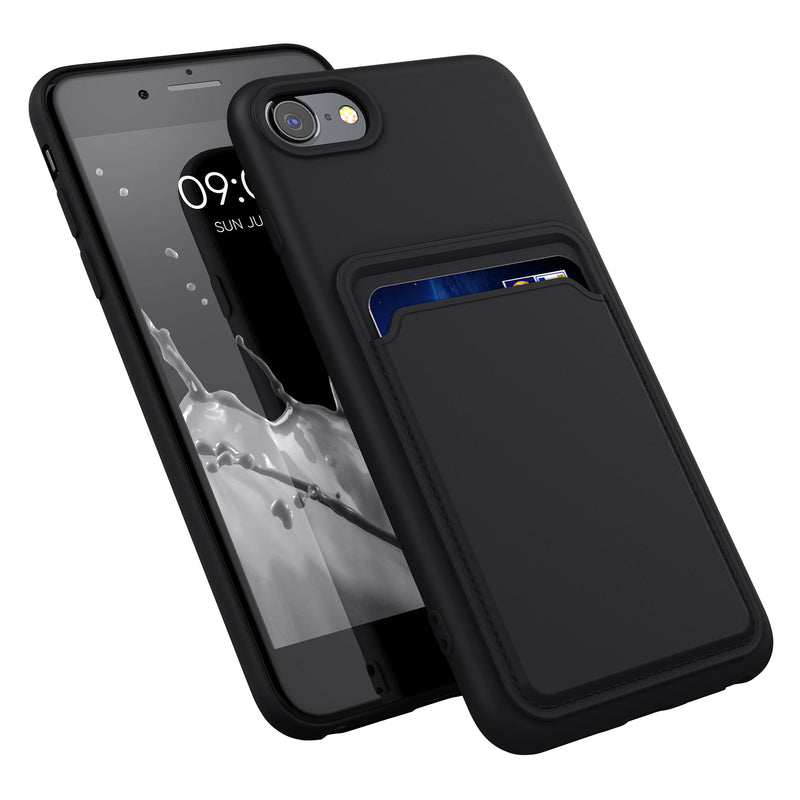 kwmobile Handyhülle für Apple iPhone SE (2022) / SE (2020) / 8 / 7 Hülle mit Kartenfach - Schutzhülle Cover