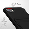kwmobile Handyhülle für Apple iPhone SE (2022) / SE (2020) / 8 / 7 Hülle mit Kartenfach - Schutzhülle Cover