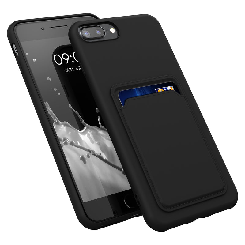 kwmobile Handyhülle für Apple iPhone 7 Plus / iPhone 8 Plus Hülle mit Kartenfach - Schutzhülle Cover