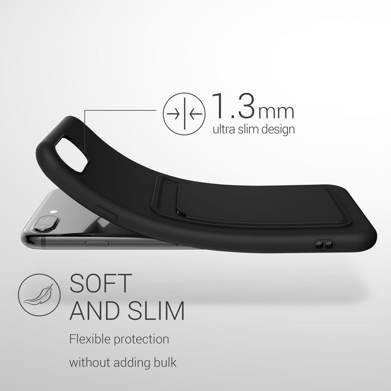 kwmobile Handyhülle für Apple iPhone 7 Plus / iPhone 8 Plus Hülle mit Kartenfach - Schutzhülle Cover