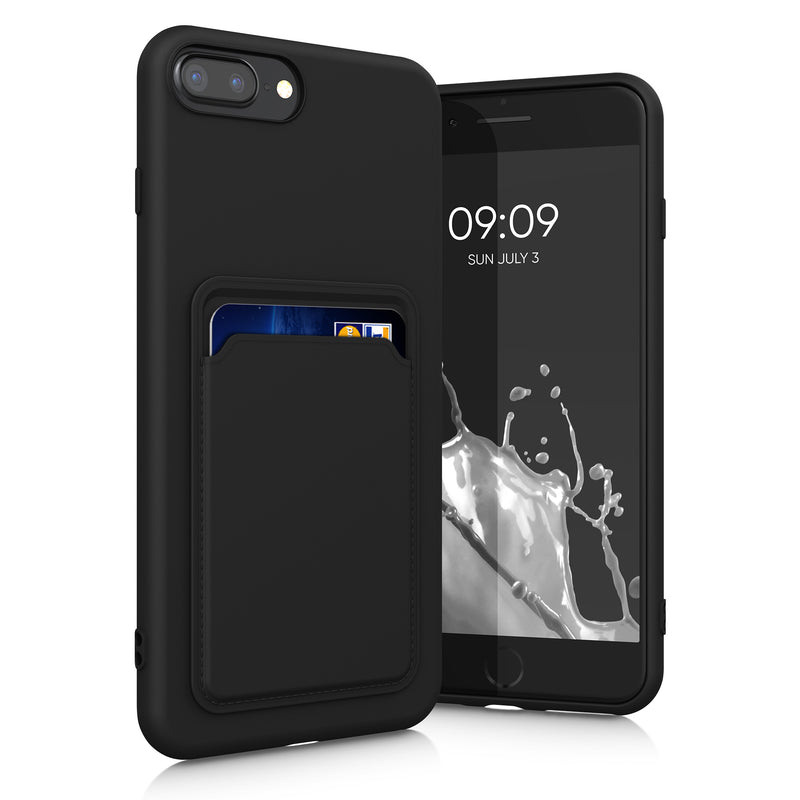 kwmobile Handyhülle für Apple iPhone 7 Plus / iPhone 8 Plus Hülle mit Kartenfach - Schutzhülle Cover