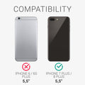 kwmobile Handyhülle für Apple iPhone 7 Plus / iPhone 8 Plus Hülle mit Kartenfach - Schutzhülle Cover
