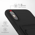 kwmobile Handyhülle für Apple iPhone X Hülle mit Kartenfach - Schutzhülle Cover