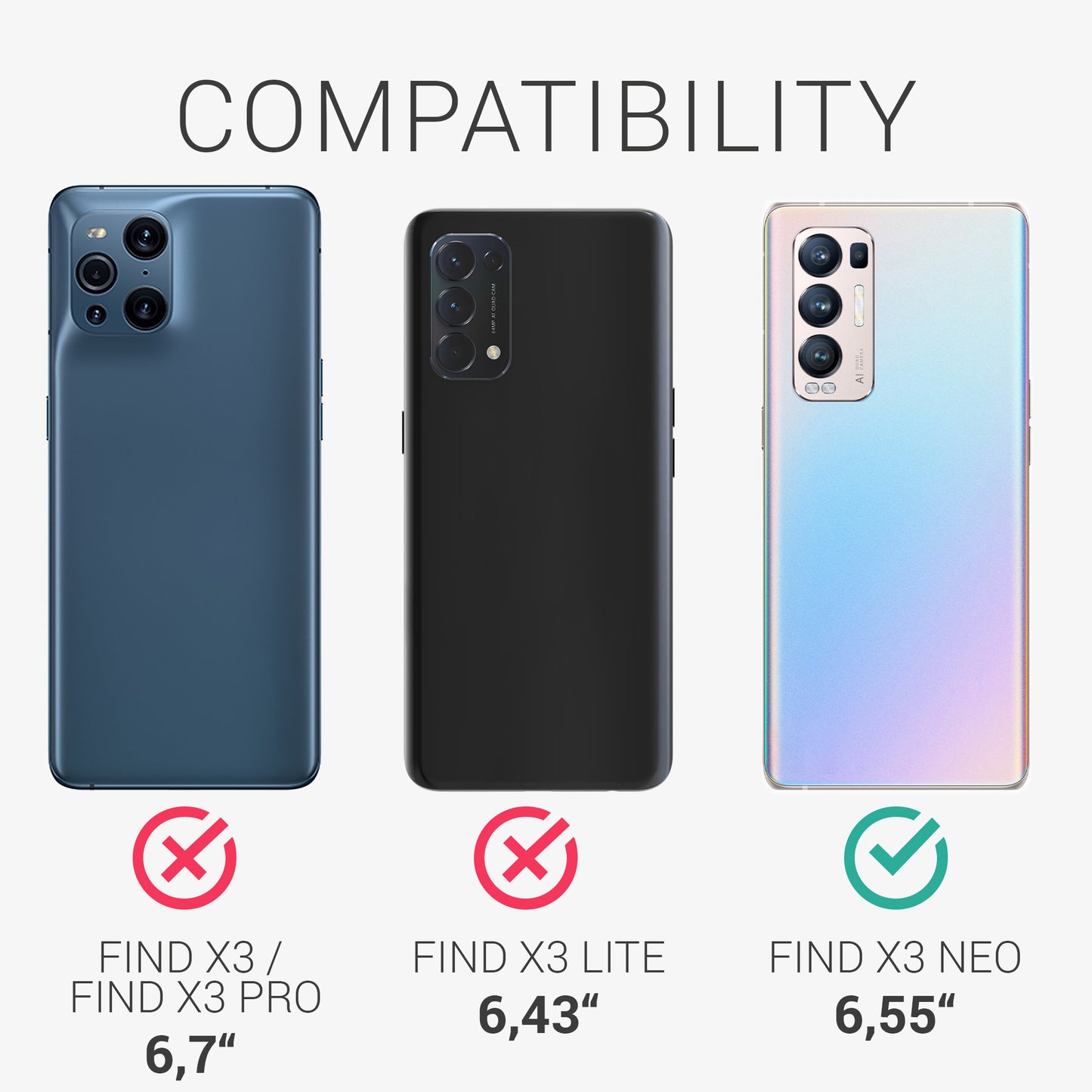 Oppo Find X3 Neo Silikon Handyhülle