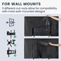 kwmobile 55’’ TV Outdoor TV Abdeckung - Fernseher Hülle Bildschirmschutz - Schutzhülle wetterfest - Hüllen
