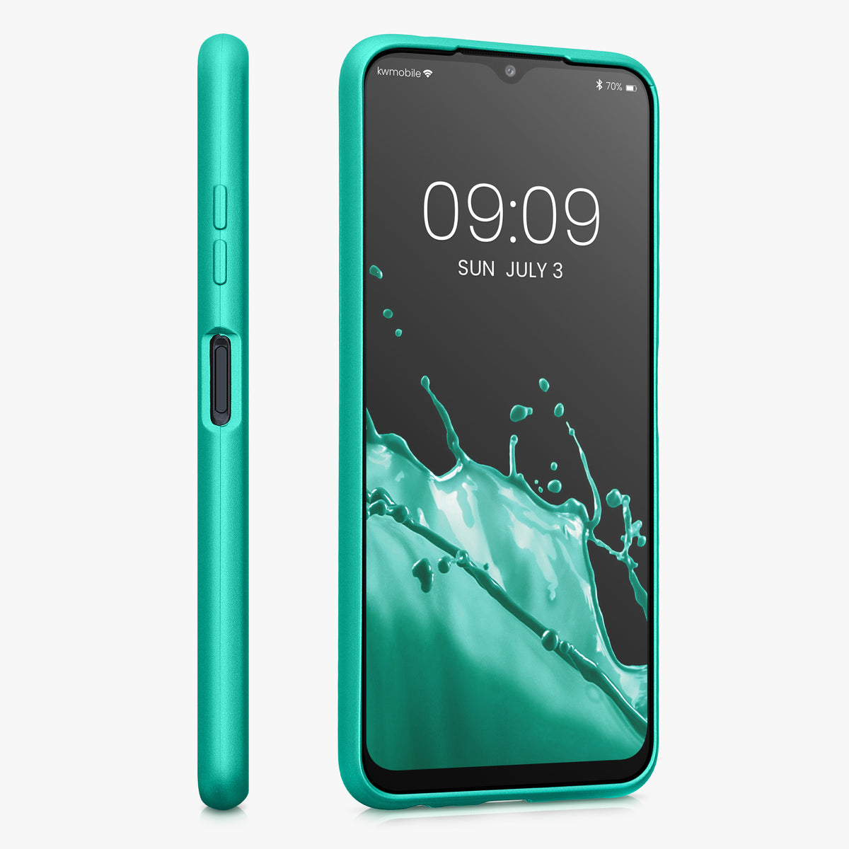 Samsung Galaxy A22 5G Handyhülle Silikon Metallic