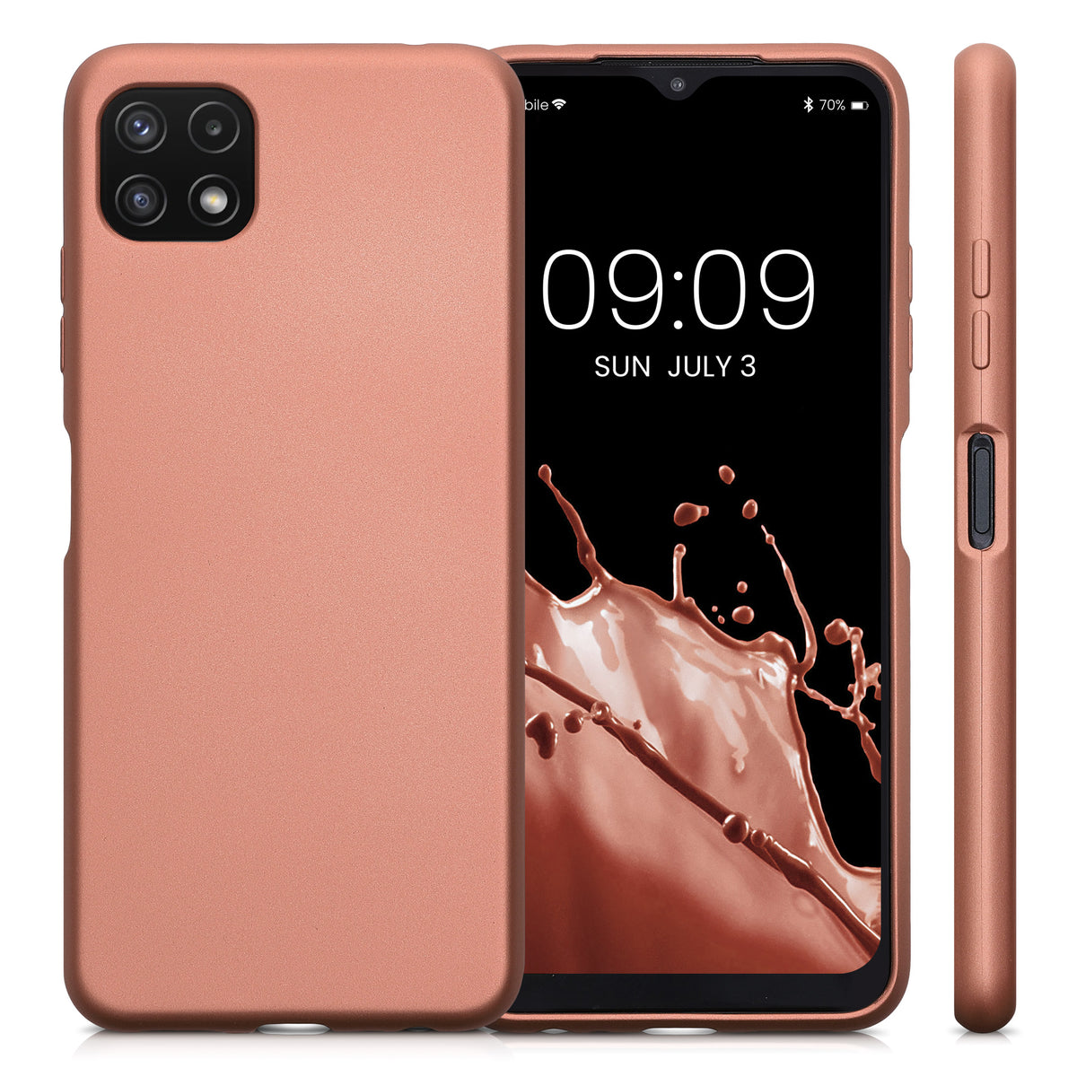 Samsung Galaxy A22 5G Handyhülle Silikon Metallic