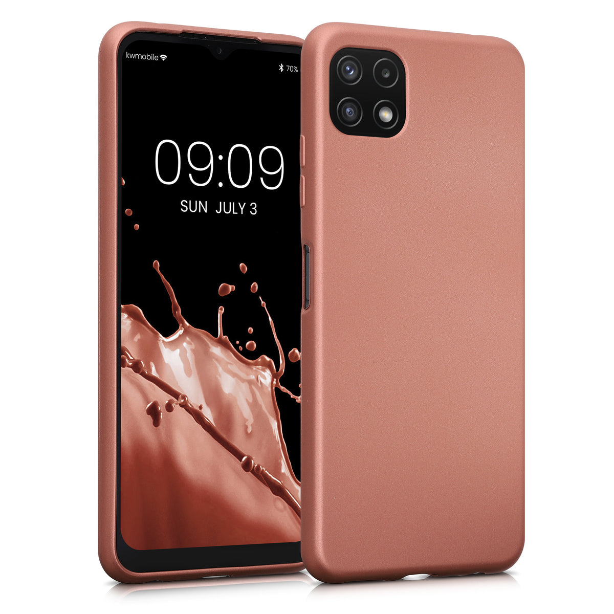 Samsung Galaxy A22 5G Handyhülle Silikon Metallic