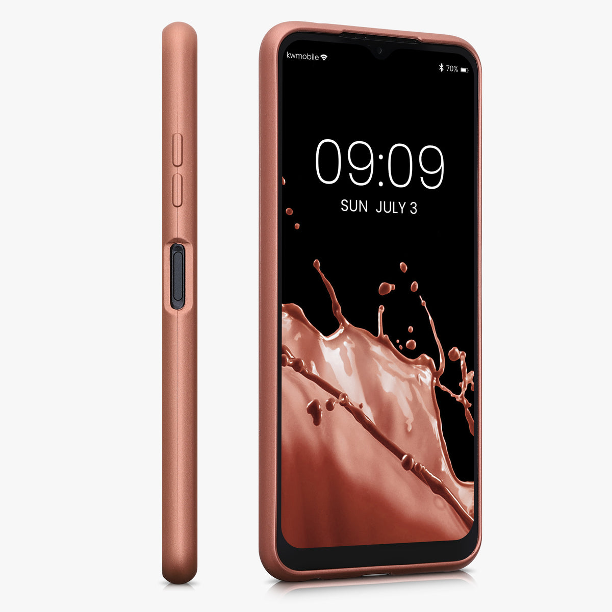 Samsung Galaxy A22 5G Handyhülle Silikon Metallic