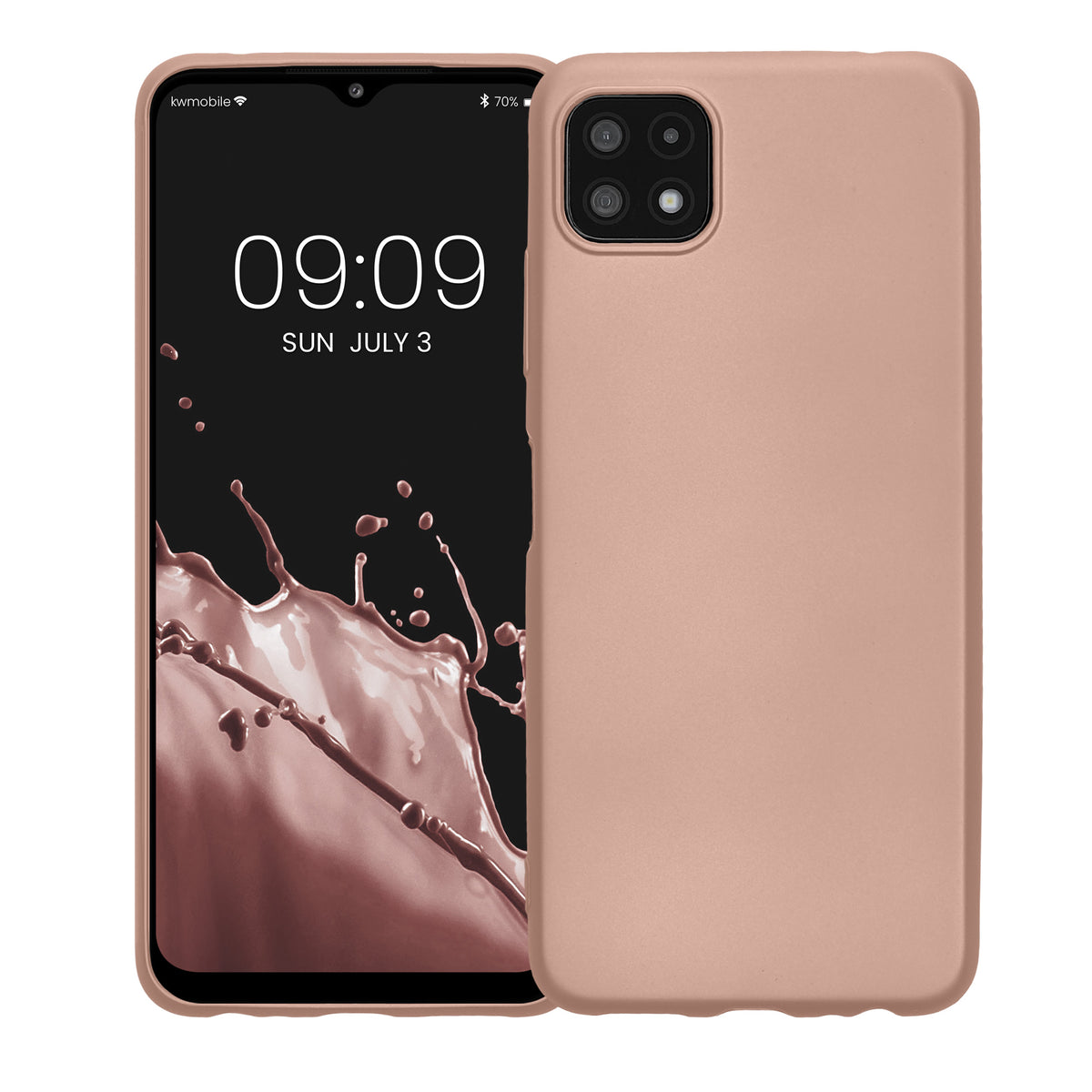Samsung Galaxy A22 5G Handyhülle Silikon Metallic