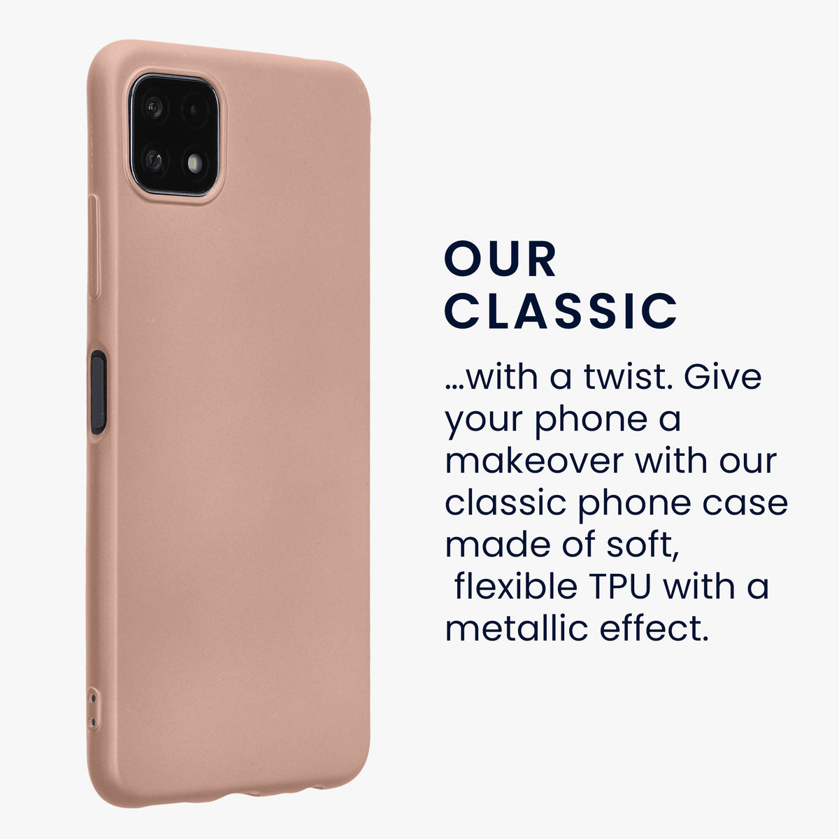 Samsung Galaxy A22 5G Handyhülle Silikon Metallic